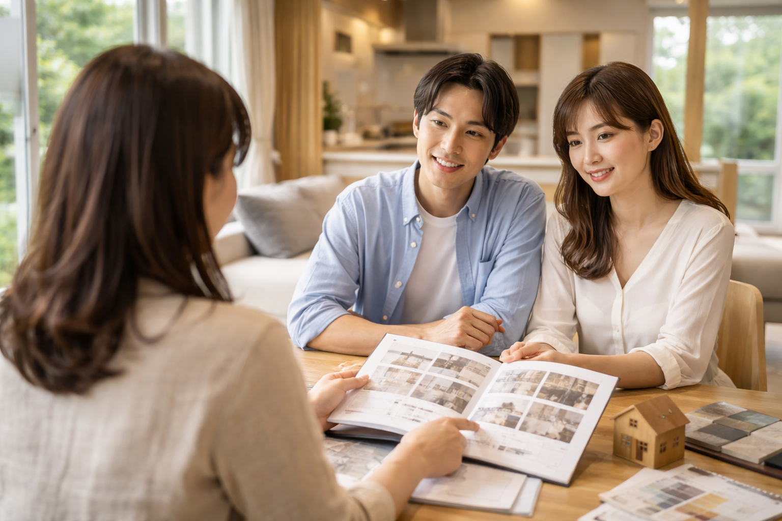 設計打ち合わせの資料確認を表すイメージ画像